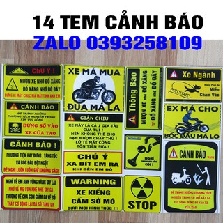TEM CẢNH BÁO LOGO CẢNH BÁO