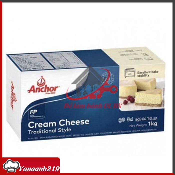Phô mai kem/ Cream cheese Dairymont gói 200g hàng loại 1 có sẵn