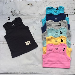 Combo 3 áo phông ba lỗ cho bé trai bé gái từ 1-7 tuổi