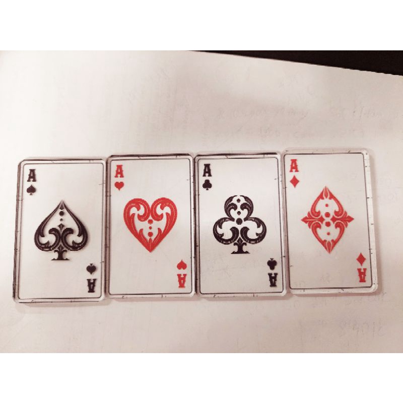 Bộ bài tứ quý bằng mica độc đáo