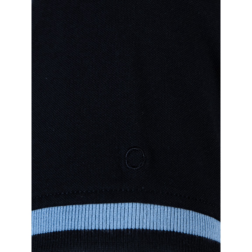 Áo thun nam có cổ polo OWEN APV220367 phông ngắn tay cao cấp dáng body fit màu xanh cobalt vải thun lạnh PE cool