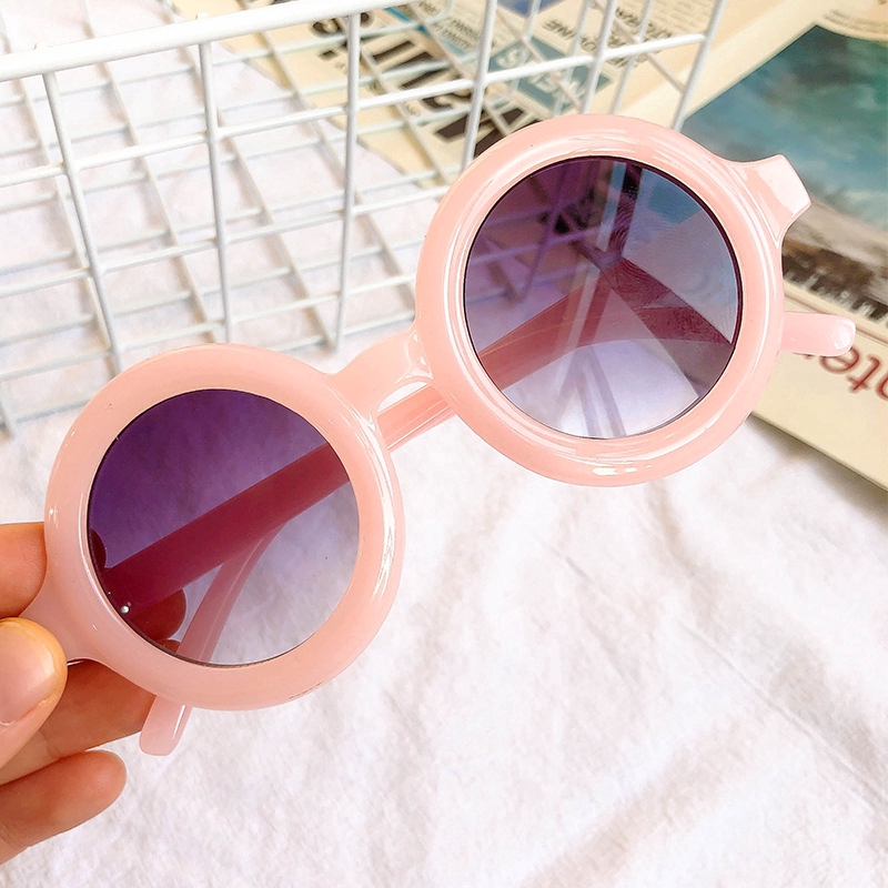 Kính Mát Gọng Tròn Phong Cách Retro 2021 Cho Bé