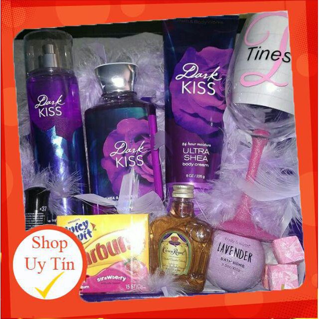 Xịt thơm Dark Kiss Fine Fragrance Mist Bath and Body Works 250ml/Chính Hãng 🍭Hot🍭 | Thế Giới Skin Care