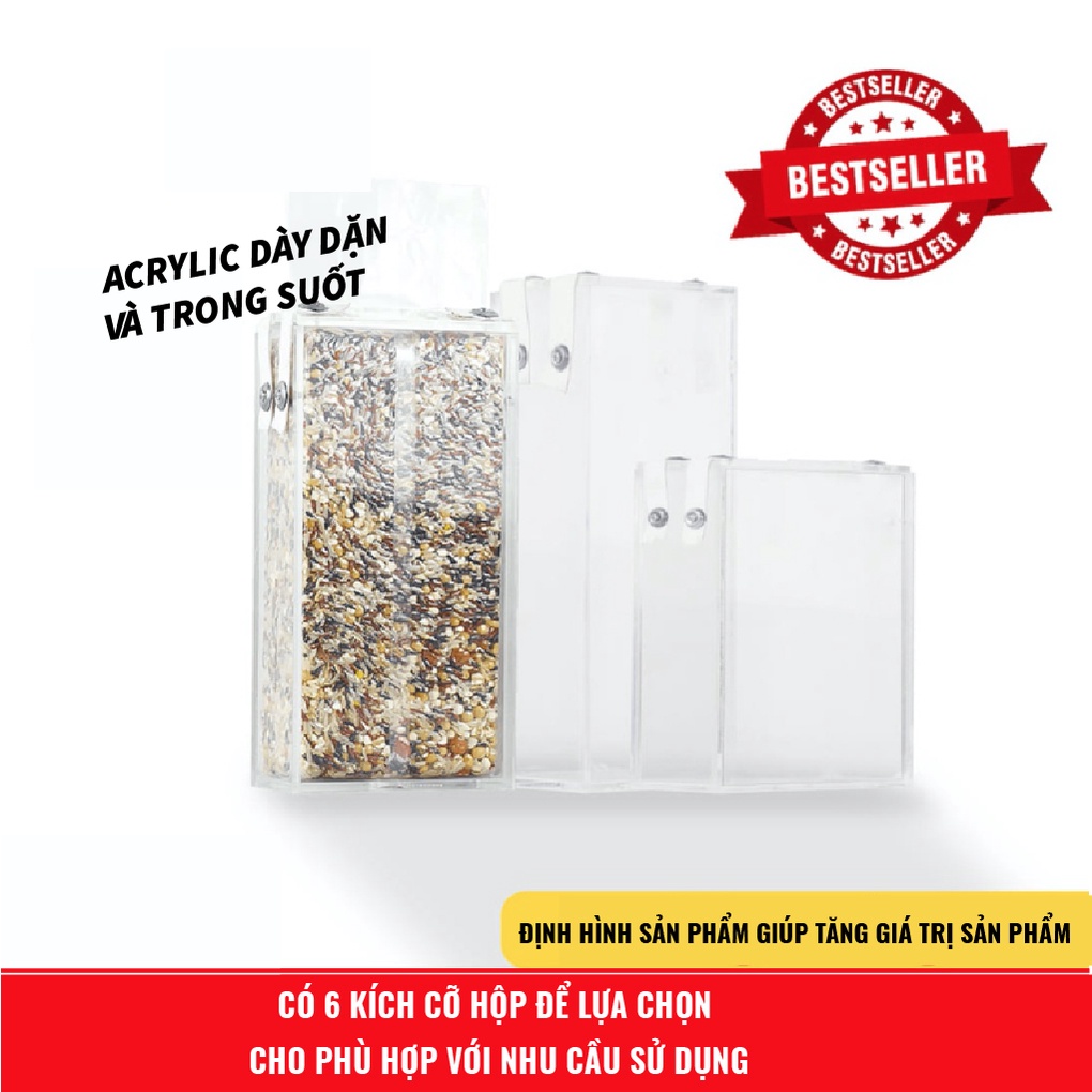Hộp Định Hình Gạo RB500 (Loại 0.5kg). Giúp Đóng Gói SP Đẹp Mắt Hơn, Gia Tăng Giá Trị. Hàng Độc Quyền Nhập SGE Thailand!