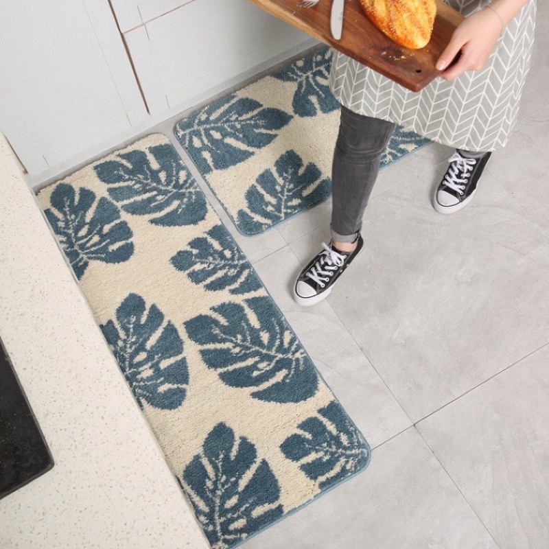 Thảm Bếp Cao Cấp , Thảm Nhà Bếp Sợi Lông Cừu Siêu Thấm Hút Nước, Chống Trượt Tốt - Hàng Nhập Khẩu