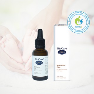 Kẽm giọt (30ml) tăng cường đề kháng cho trẻ nhỏ từ 1 tháng đến 5 tuổi Biocare Nutrisorb Zinc, UK