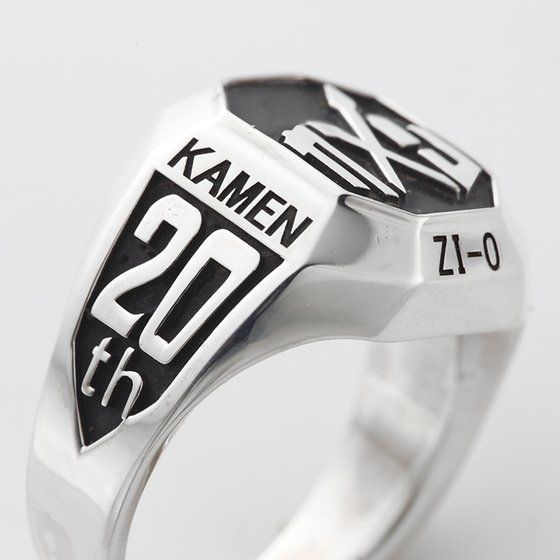 Nhẫn Mạ Bạc 925 Kỷ Niệm 20 Năm Kamen Rider Phong Cách retro Cá Tính Dành Cho Nam Và Nữ