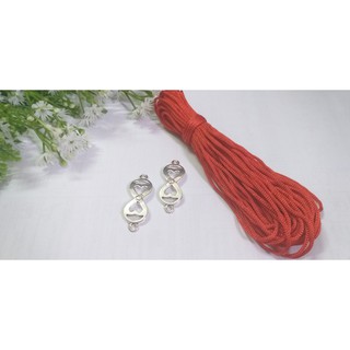 Combo dây dù đan vòng loại 1, vòng tay đôi quà tặng người yêu dây thắt vòng kèm phụ kiện love,trái trim
