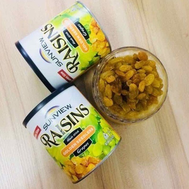 Nho Khô Vàng Sunview Raisins Chính Hãng Nhập Khẩu Mỹ, Hộp 425g