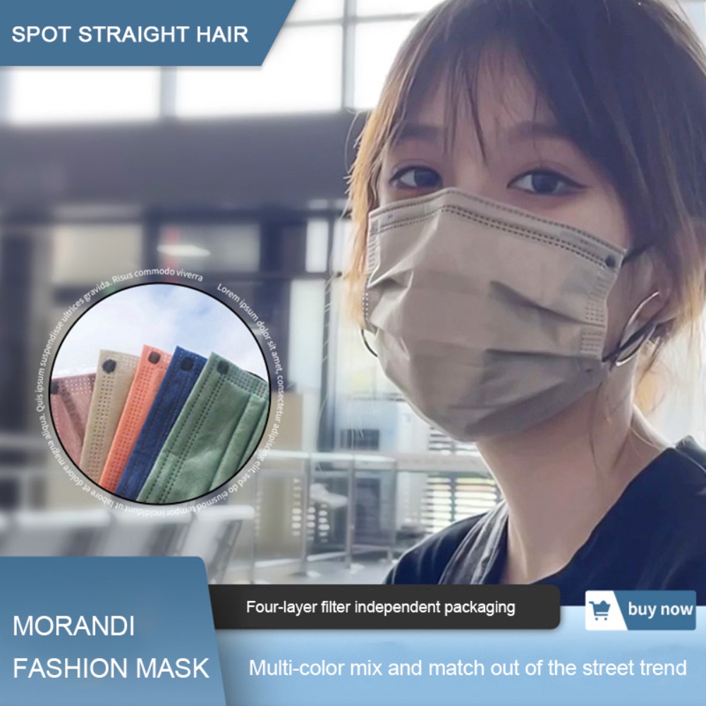 Khẩu Trang Y Tế Morandi 2022 Thoáng Khí Màu Sắc