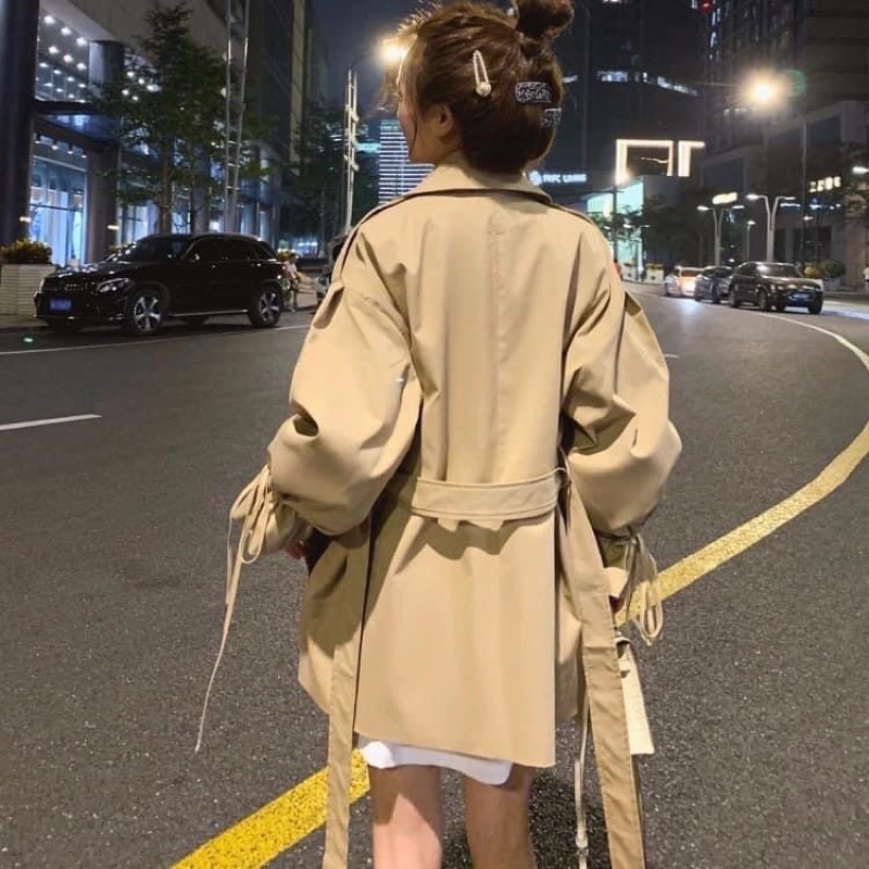 [HÀNG CÓ SẴN] Áo kaki trenchcoat nữ siêu xinh | BigBuy360 - bigbuy360.vn