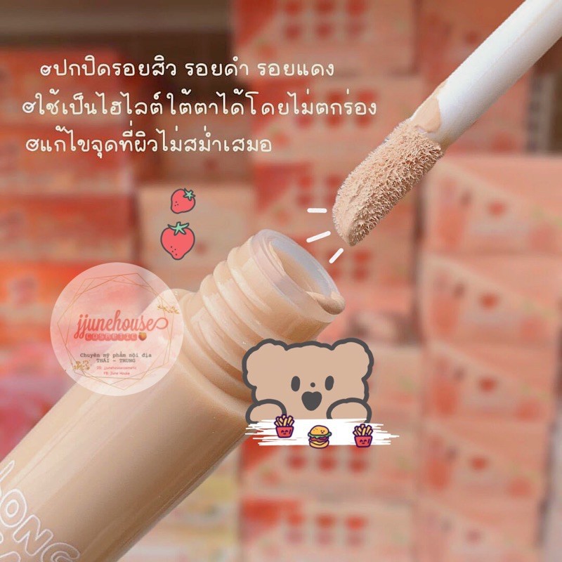 Kem Nền Che Khuyết Điểm KissBeauty Concealer Long Wear Vị Trái Cây