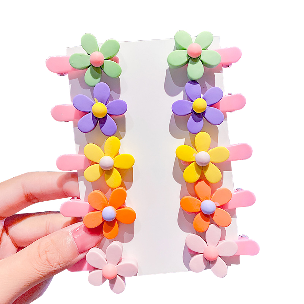 【RT】Set 10 Kẹp Tóc Hoạt Hình Dễ Thương Cho Bé_Kẹp Tóc Xinh Xắn Phong Cách Hàn Quốc Cho Bé