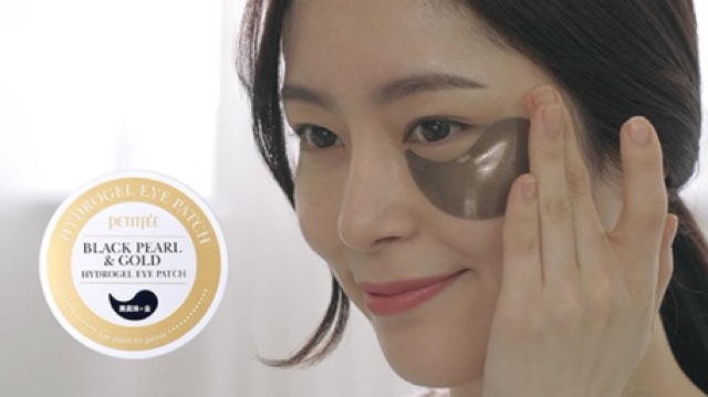 Mặt nạ mắt Petitfee Black Pearl & Gold Hydrogel Eye Patch (60 miếng)