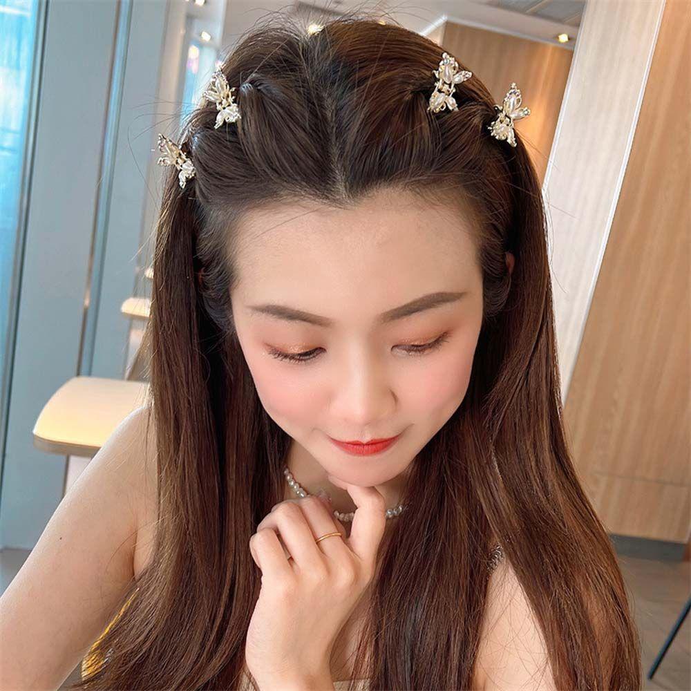 Kẹp Tóc Càng Cua Nhỏ Hình Bướm Cá Tính Ngọt Ngào BERNARDO|Kẹp Tóc Hợp Kim Phong Cách Hàn Quốc Xinh Xắn