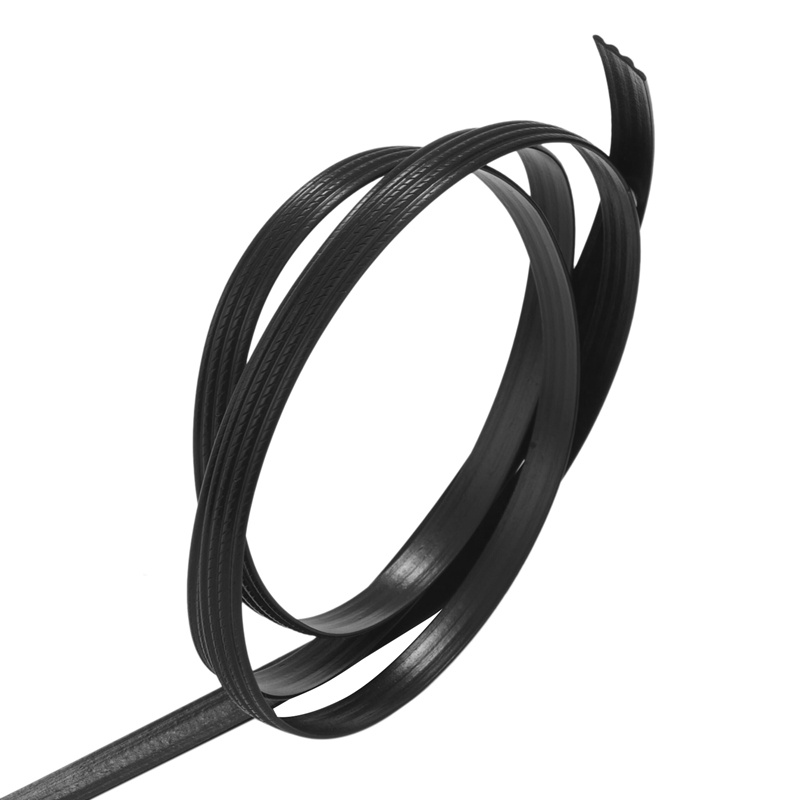 Phẳng PE mây nhựa đan cho ghế tựa bàn cà phê Sửa chữa đồ nội thất bằng mây ( Bốn dòng 'Đen '8 x 1,2mm)