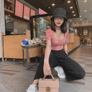 Set áo kẻ caro