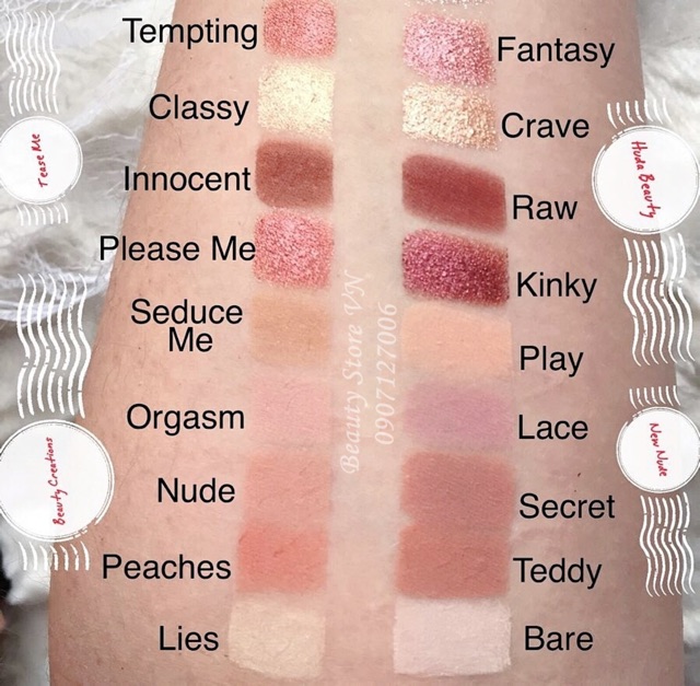 Bảng Phấn Mắt 18 Ô Tease Me Dupe Huda Nude Eye Palette [Tặng 1 Chì Kẻ Mắt 50K] | BigBuy360 - bigbuy360.vn