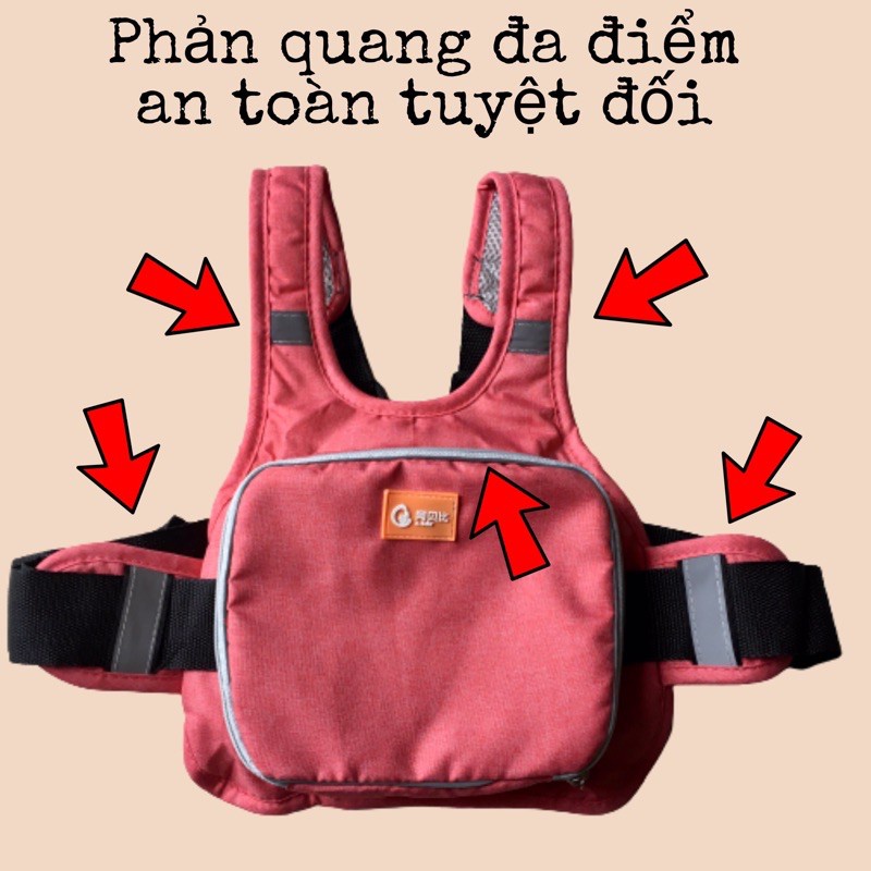 Đai an toàn đi xe máy cho bé - Siêu dễ thương với các nhân vật hoạt hình