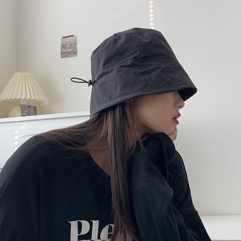 Mũ Bucket Màu Trơn Phong Cách Hàn Quốc Thời Trang Cho Nữ