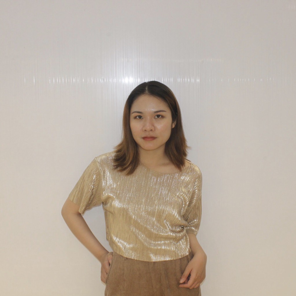 Plated Croptop - Croptop vải dập li - Sauvee s | BigBuy360 - bigbuy360.vn