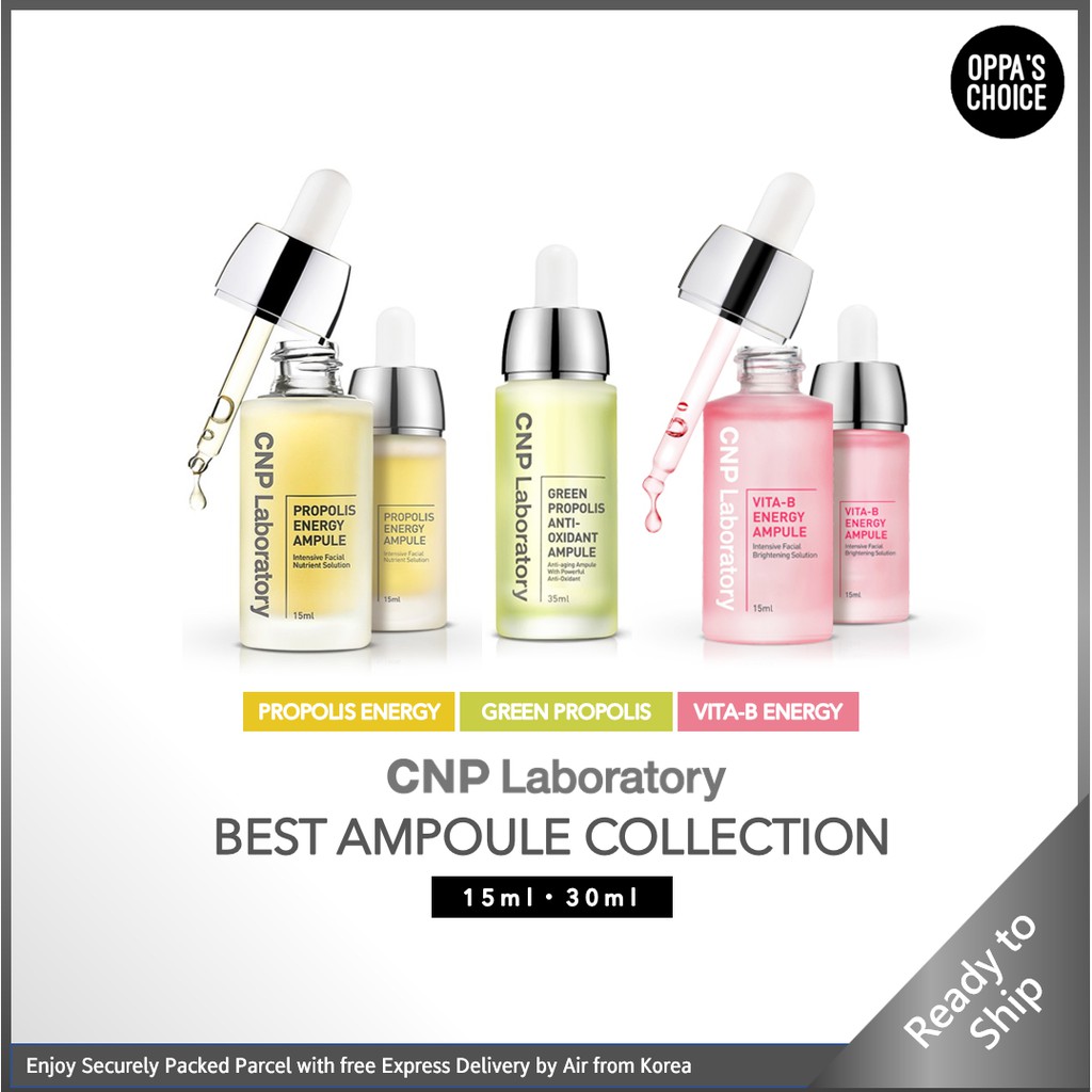 Tinh Chất Dưỡng Da CNP Laboratory BEST Ampoule Collection (Propolis Energy Ampule/Green Propolis/VITA-B)