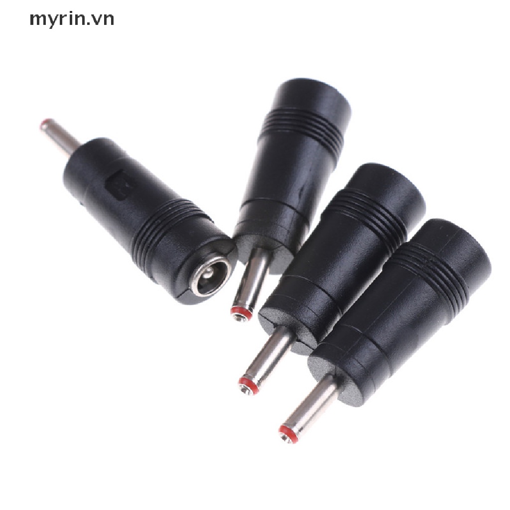 Set 4 Đầu Nối Chuyển Đổi Nguồn Điện DC 3.5x1.35mm Male Sang 5.5x2.1mm Female