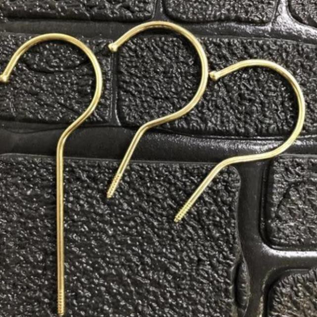 Đầu móc kim loại gắn móc áo gỗ