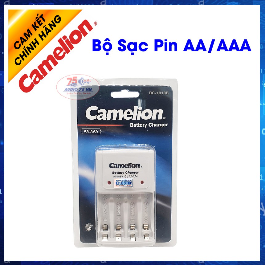 Bộ sạc pin Camelion BC-1010B chuẩn chính hãng - Có tem Hợp tục chống hàng giả