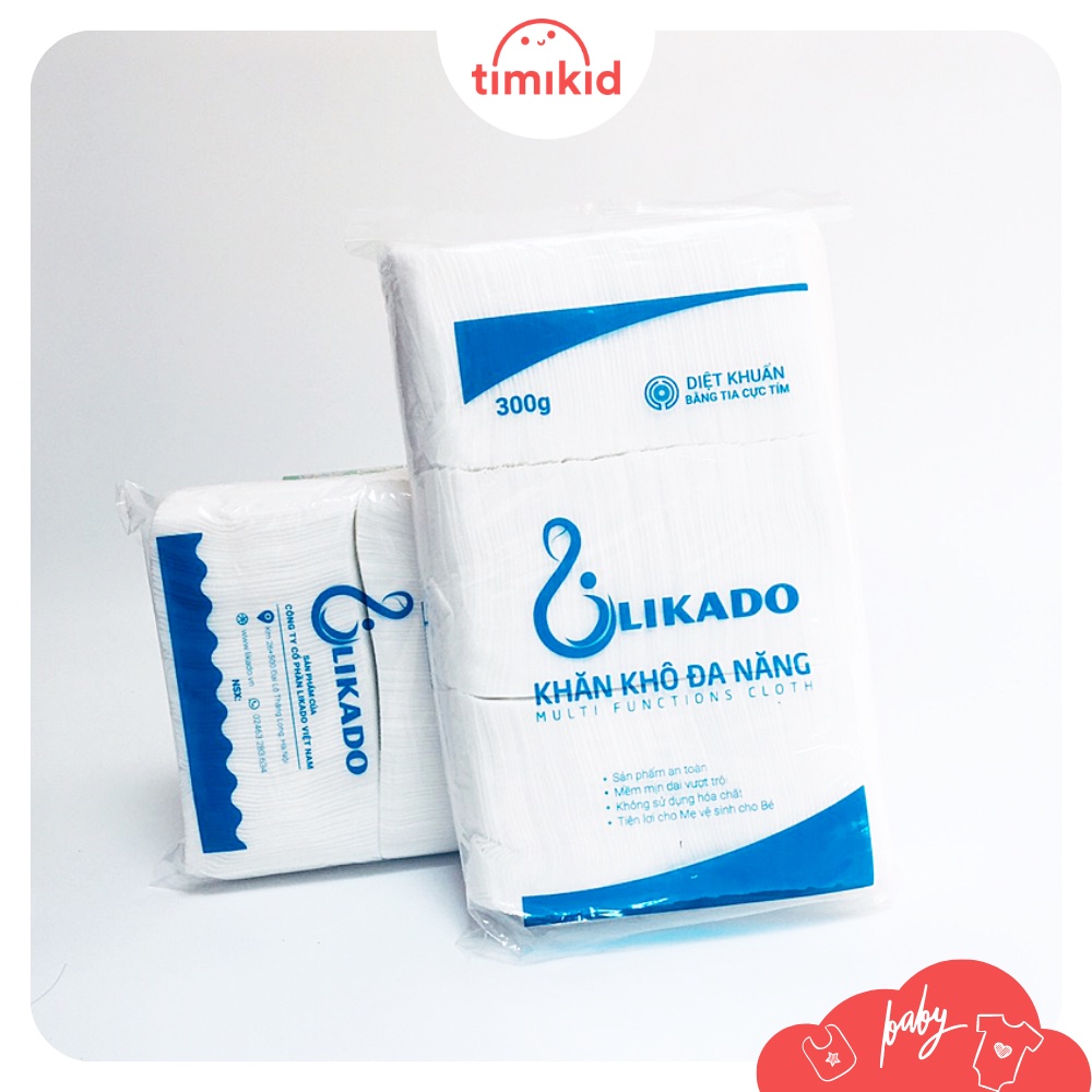 Khăn Vải Khô Đa Năng LIKADO 300g - 270 tờ/bịch