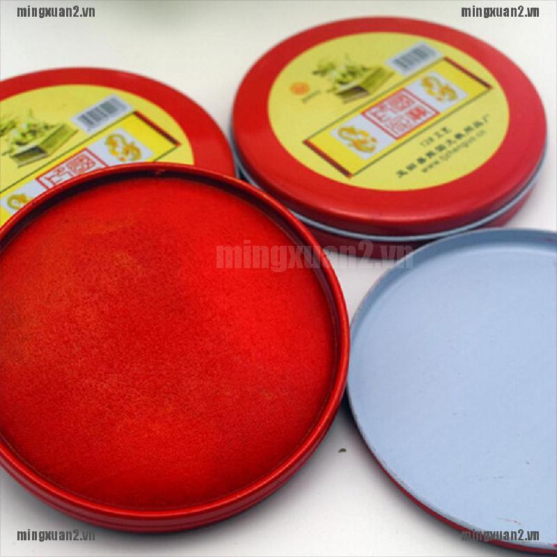 MINTN Water Paint Red Round Date Seal Stamp Pad Inkpad Ink Office Accessories Supplies