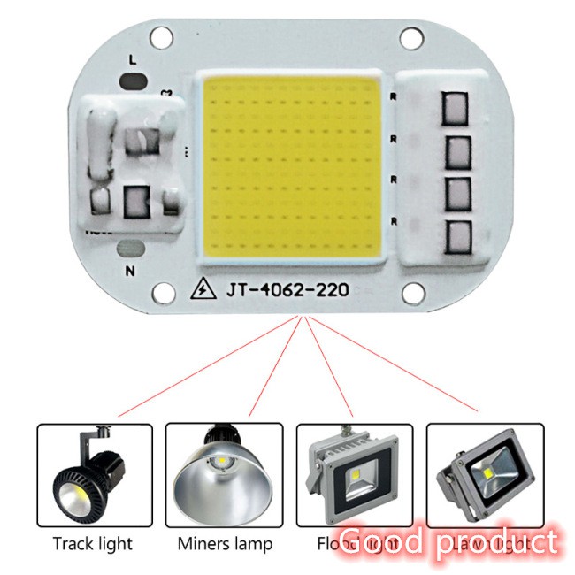 【In stock】 AC 220V 20W/30W/50W Free Driver High Pressure LED Chip COB Light Source