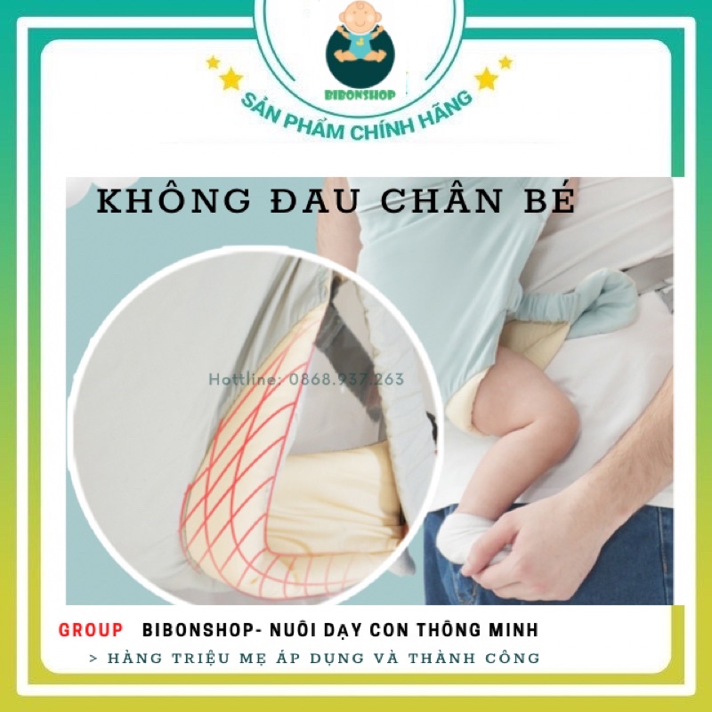 Địu em bé 4 tư thế Babypark thoáng mát êm ái không đau chân