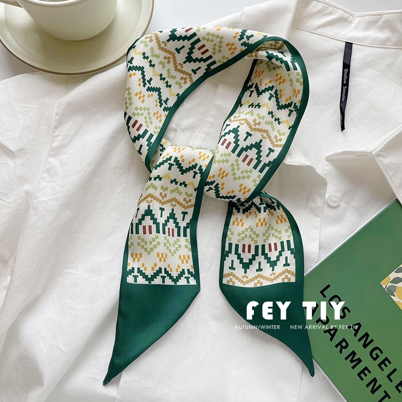 Dây lụa cột túi xách/ khăn choàng đa năng ENVIROSAX màu xanh lá