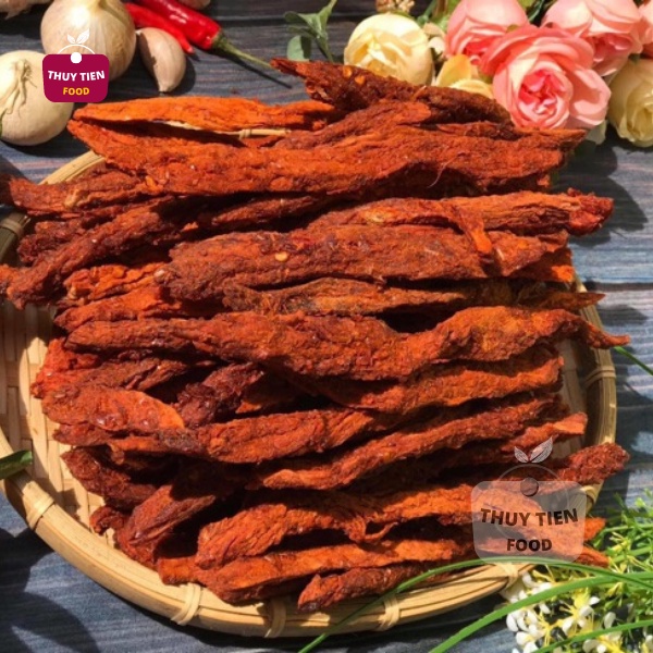 Khô bò miếng , khô bò que thượng hạng THUY TIEN FOOD, Hũ 250g cao cấp