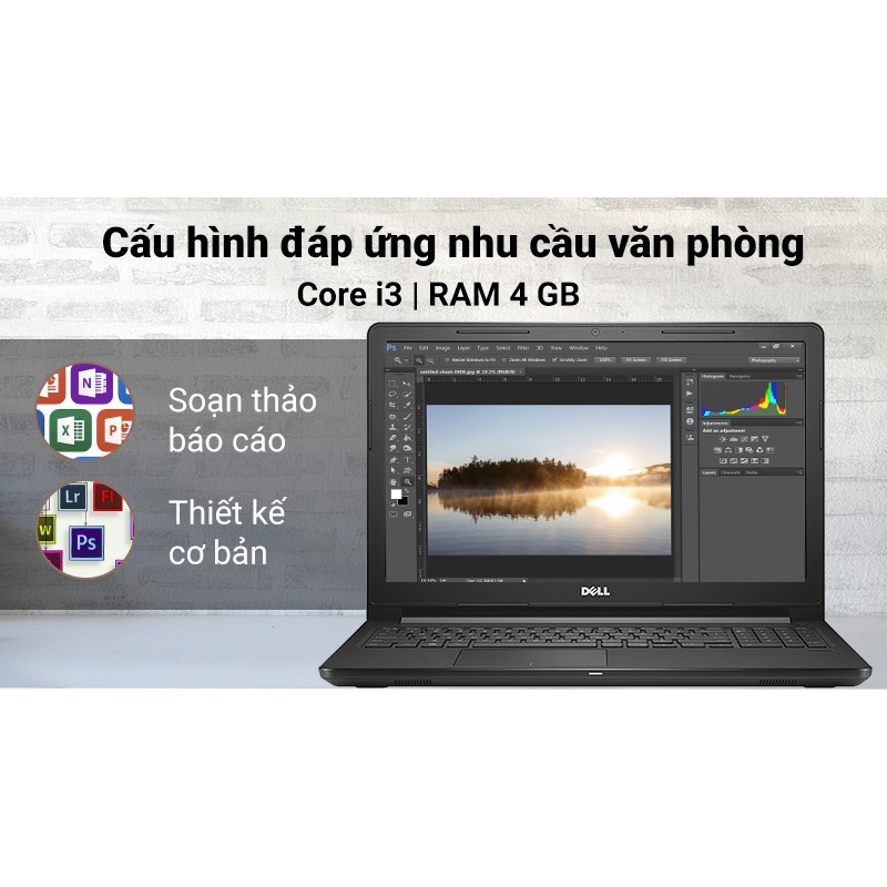 Laptop Dell Vostro V3580 Black (intel core i3-8145, 4Gb Ram, 1Tb, Intel HD Graphics, 15.6 inch FHD, Win10