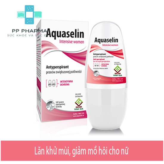Aquaselin Intensive Women - Lăn khử mùi, giảm mồ hôi cho nữ