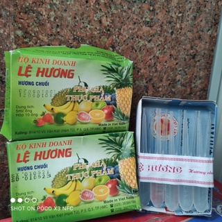 dầu chuối thơm - phụ gia làm bánh, nấu chè - 1 hộp 10 ống