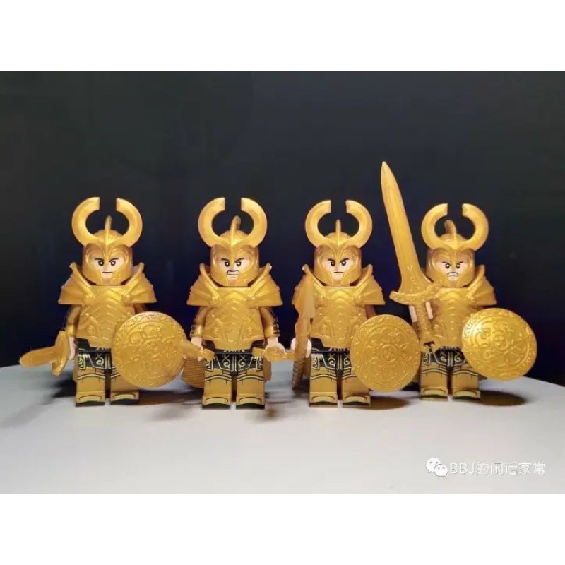 MINIFIGURES TRUNG CỔ THOR NHÂN VẬT VỆ BINH EINHERJAR VÀ BERSERKER CỦA HELA - LEGO THOR KORUIT KT1044