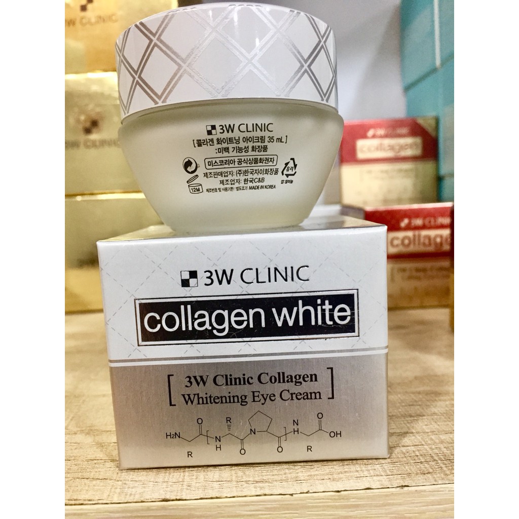 KEM DƯỠNG TRẮNG DA VÙNG MẮT COLLAGEN WHITE 3W CLINIC