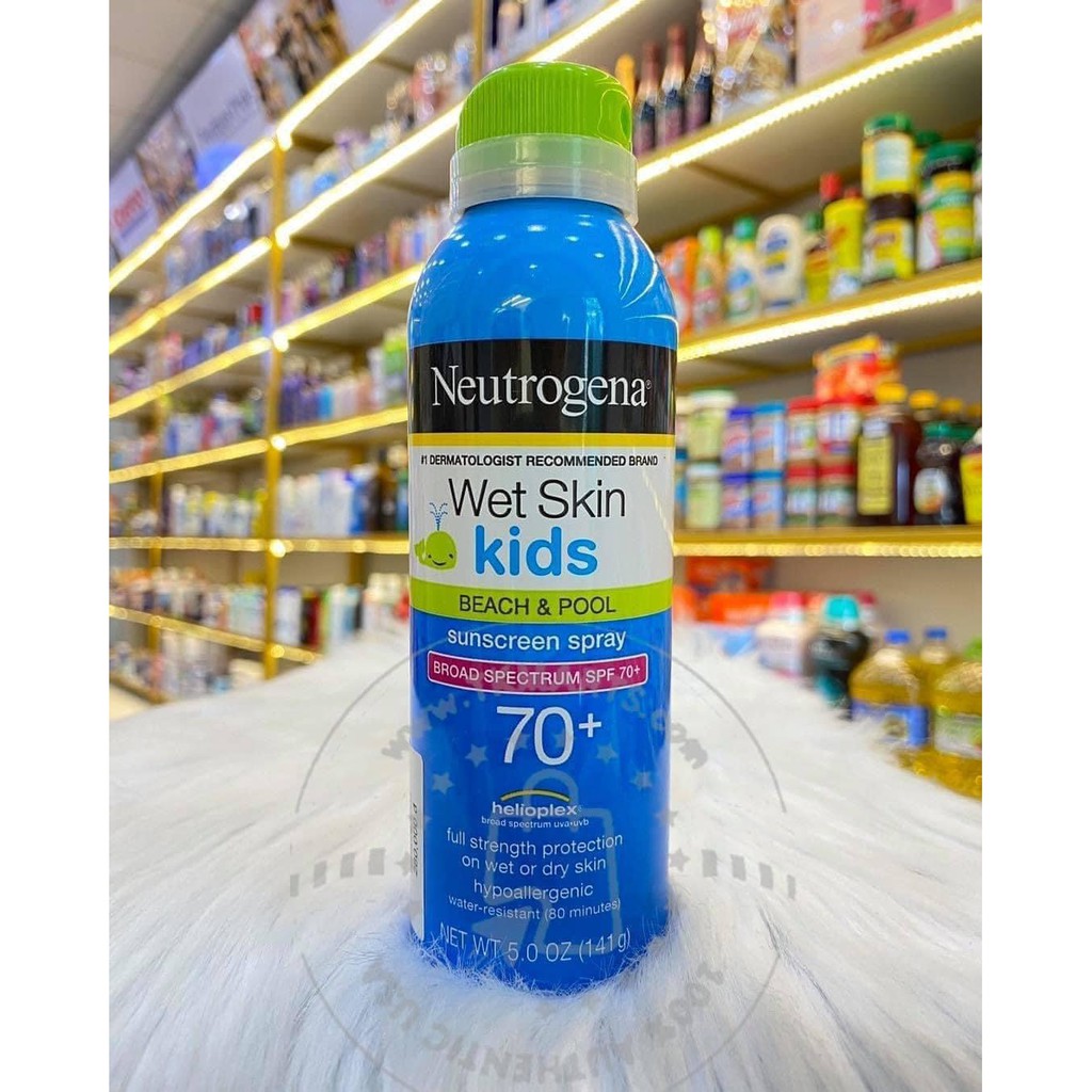 Xịt chống nắng Neutrogena Wet Skin cho trẻ em 14t. Hàng order chuẩn Mỹ