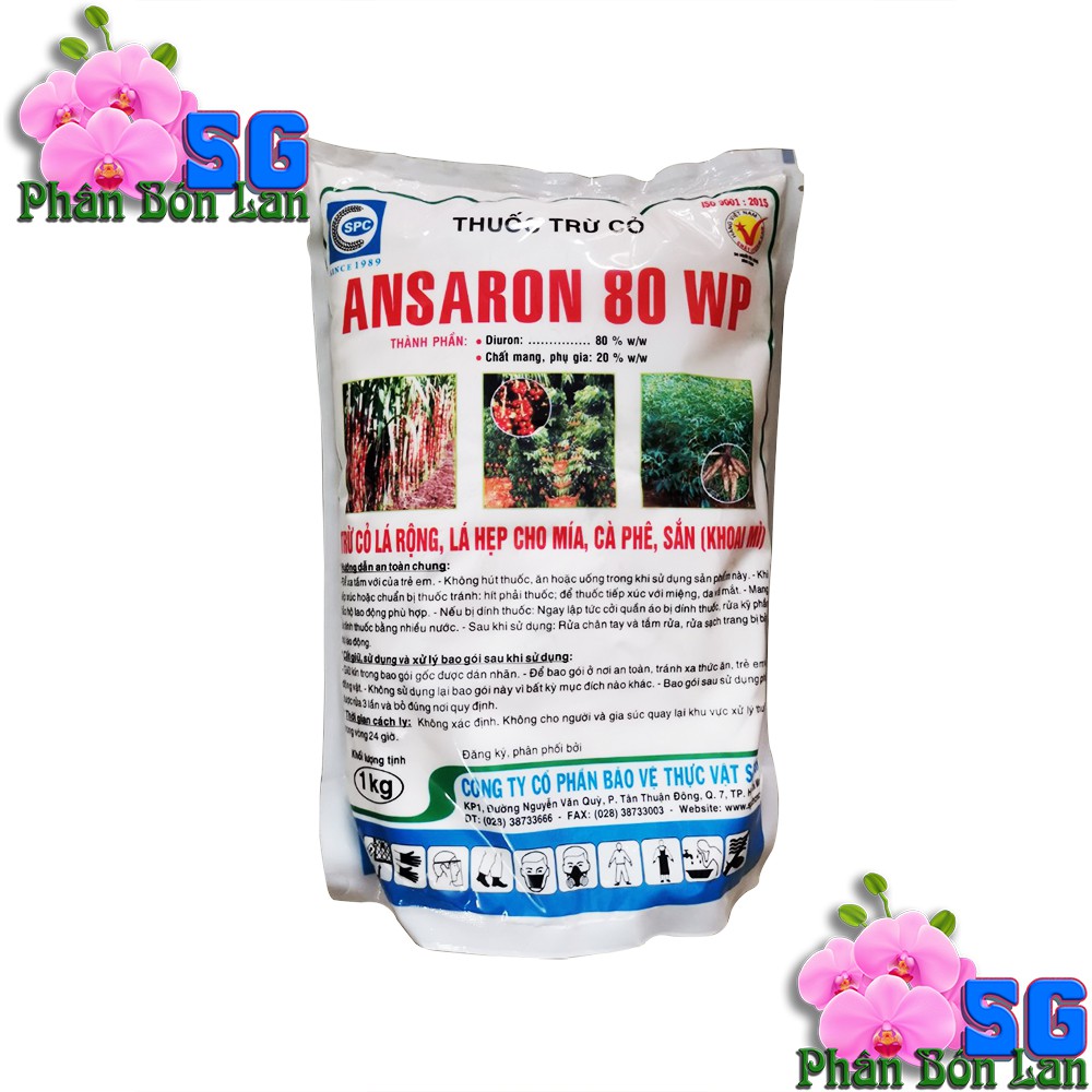 ANSARON 80WP Gói 1Kg - THUỐC TRỪ CỎ KHÔNG TÁI LẠI - TRỪ CỎ LÁ RỘNG, LÁ HẸP CHO MÍA, CÀ PHÊ, SẮN, HOA LAN, CÂY KIỂNG