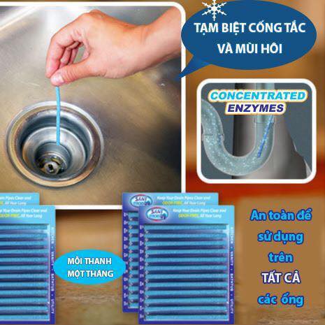 QUE THÔNG TẮC CỐNG, THÔNG TẮC BỒN CẦU VỈ 12 QUE