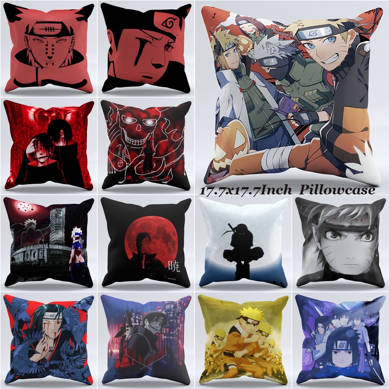 Vỏ Gối Đơn In Họa Tiết NARUTO Bằng Polyester Trang Trí Nhà Cửa