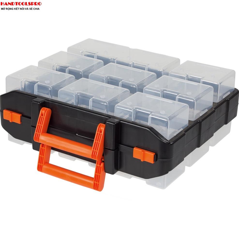 Hộp đựng dụng cụ hai mặt 16 ngăn Tactix 320602 34 x 31 x 13 cm