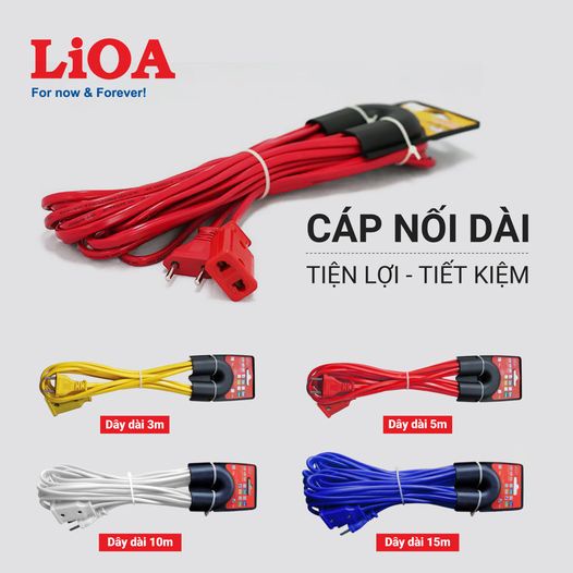 CÁP NỐI DÀI LIOA...Ổ DÂY KÉO ĐIỆN LIOA...PHÍCH LIOA KÉO DÀI 3M/5M/10M/15M CÔNG SUẤT 10A/15A