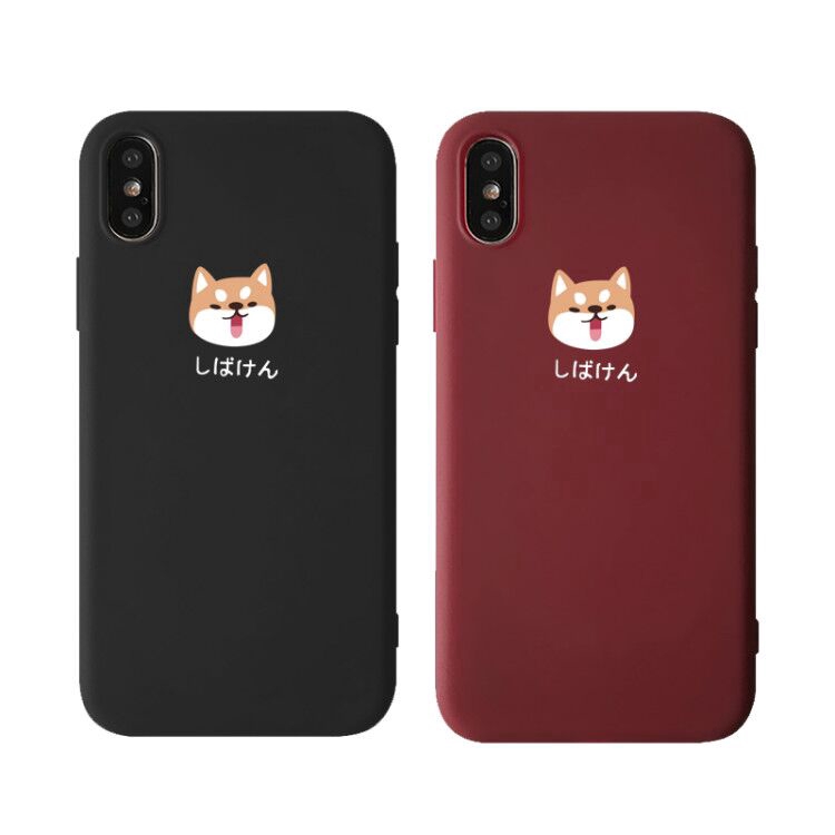 Ốp lưng silicon hình cún cho iPhone XR X XS Max 6 6s 7 8 6plus 8plus 11 11Pro 11ProMax | BigBuy360 - bigbuy360.vn