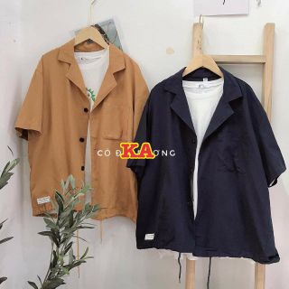 Áo sơ mi kaki cổ vest K&A