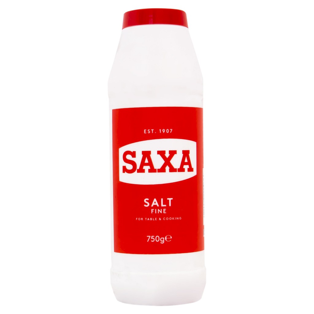 Muối biển hiệu Saxa Salt Fine For Table &amp; Cooking 750g