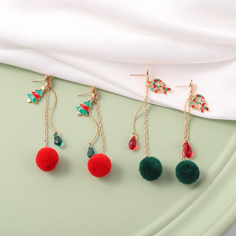 Bông tai dáng dài hình cây điều ước 2 phong cách thời trang cho nữ